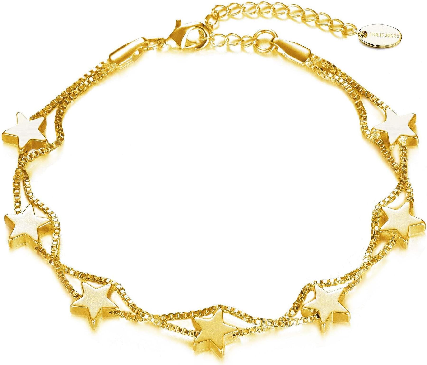 18k Gold Plated Star Bracelet