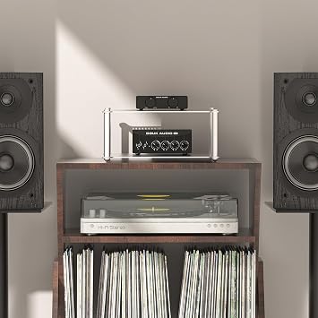 Aluminum Stand for Audio Equipment, Desktop Amplifier/Preamp Storage Stand, Load Capacity Design, Tool-Free Assembly