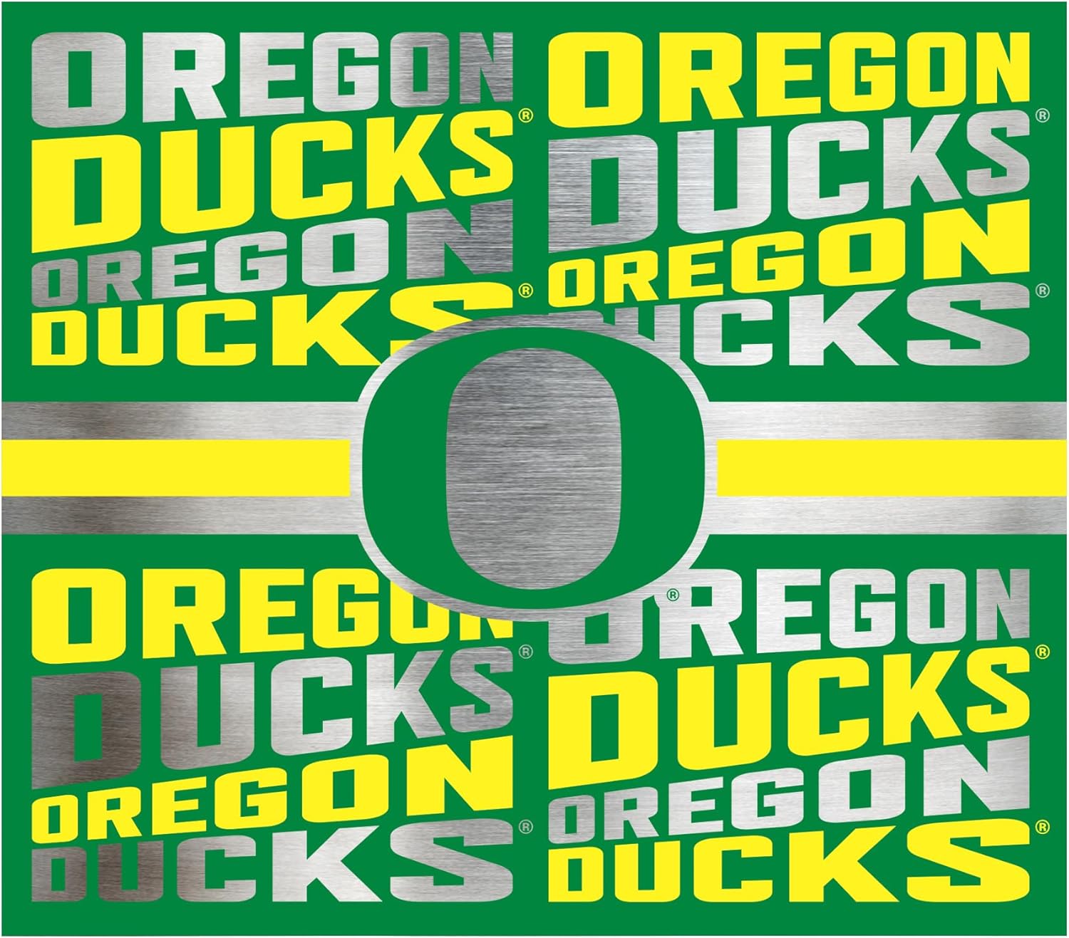 Rico Industries NCAA Oregon Ducks Standard 22oz Stainless Steel Tumbler with Lid - Great For Coffee, Tea, Water or Cocktails