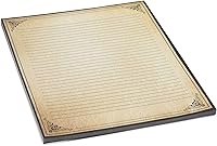 Vista 5 de Juvale Papel rayado vintage, 8.5 x 11 pulgadas, marrón, 48 hojas, papel de caligrafía, papelería de lujo y artículos de papelería de escritura