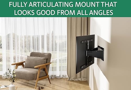 Miniatura 3 de ynVISION.DESIGN Soporte de pared para TV ultra delgado y delgado de movimiento completo articulado de 43 a 90 pulgadas  El soporte totalmente