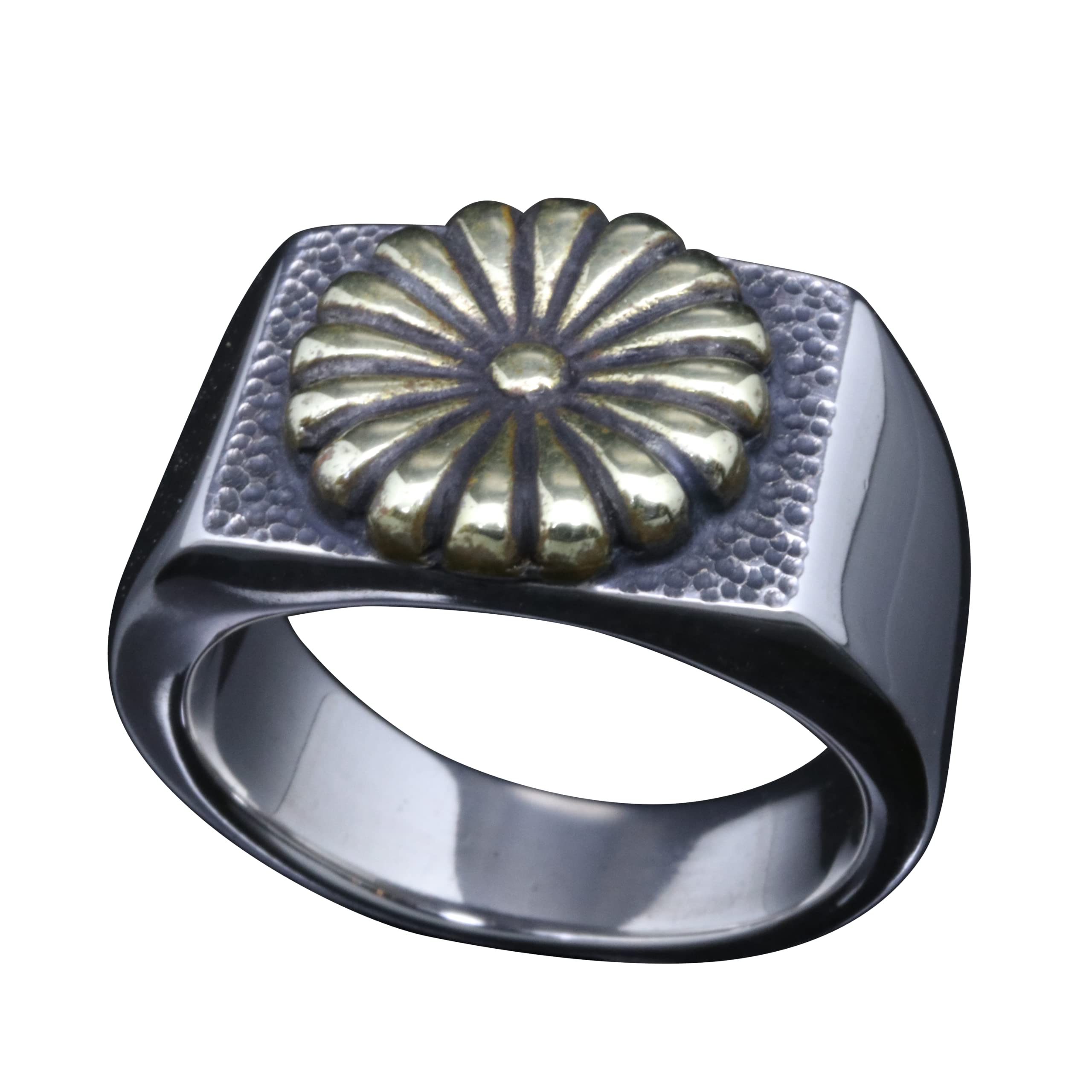 Amazon.co.jp: 龍頭: 菊紋印台リング