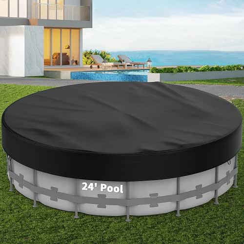 24FT Round Pool Cover Pool Covers for Above Ground Pools