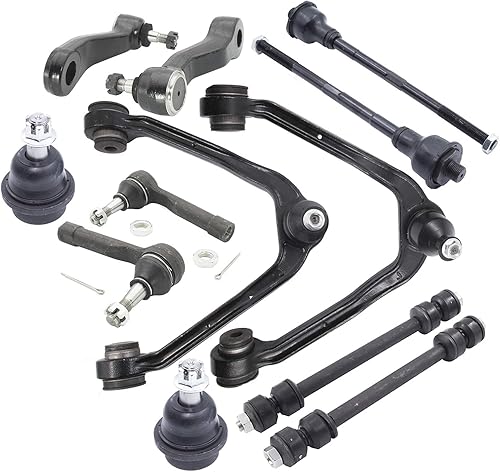 Kit de suspensión de brazos de control delantero, 12 piezas de repuesto para Cadillac Escalade Chevrolet Tahoe Chevy Avalanche Silverado Suburban