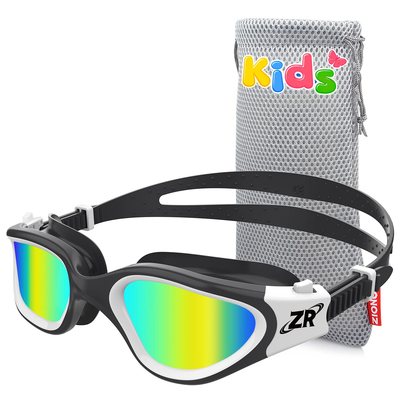 ZIONOR Schwimmbrille Kinder, G1MINI Polarisiert/non Polarisiert Komfortabel Kinder Schwimmbrille, Anti Nebel UV-Schutz Schwimmbrille für Mädchen und Jungen (Jahre 6-14)