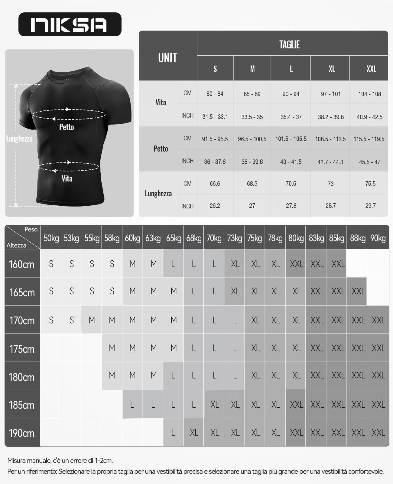 Niksa 3 Pezzi Maglietta Uomo，Maglia a Manica Corta Traspirante Asciugatura Rapida Compression da Uomo Sport per Correre Jogging Fitness Palestra