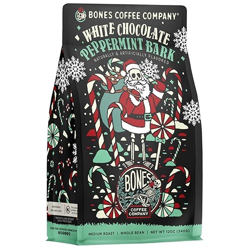 Miniatura 336 de Bones Coffee Company - Granos de café molido French Vanilla, café arábico de tostado medio y baja acidez, café gourmet, 355 gr