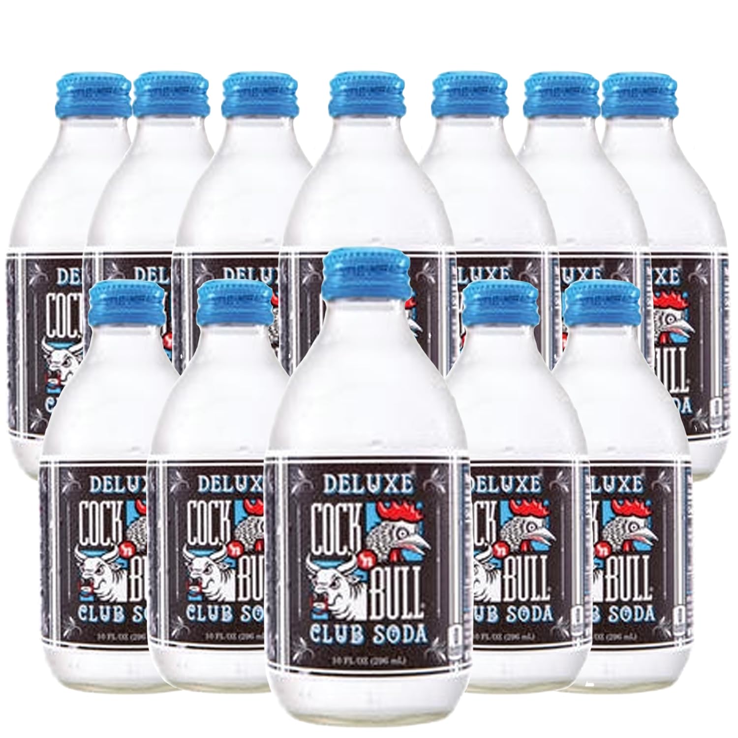 Cock n Bull Club Soda 12 Pack 10oz Soda Bottles - Ideal Mixer for Cocktails, Mocktails, and Bartenders - Premium Quality for Perfect Mixed Drinks - Refreshing Flavor Profile- Made In USA