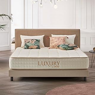 Naturalex - Matratze 180x200 - Luxury - Taschenfederkernmatratze 24 cm Hoch - H2/H3 - Ergonomie + Hypoallergen + Wendbar - Latex Blue 7 Zonen - Öko-Tex Zertifiziert