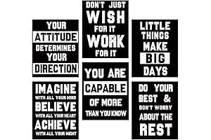 Motivational Wall Art Posters for Teen Boy's Bedroom