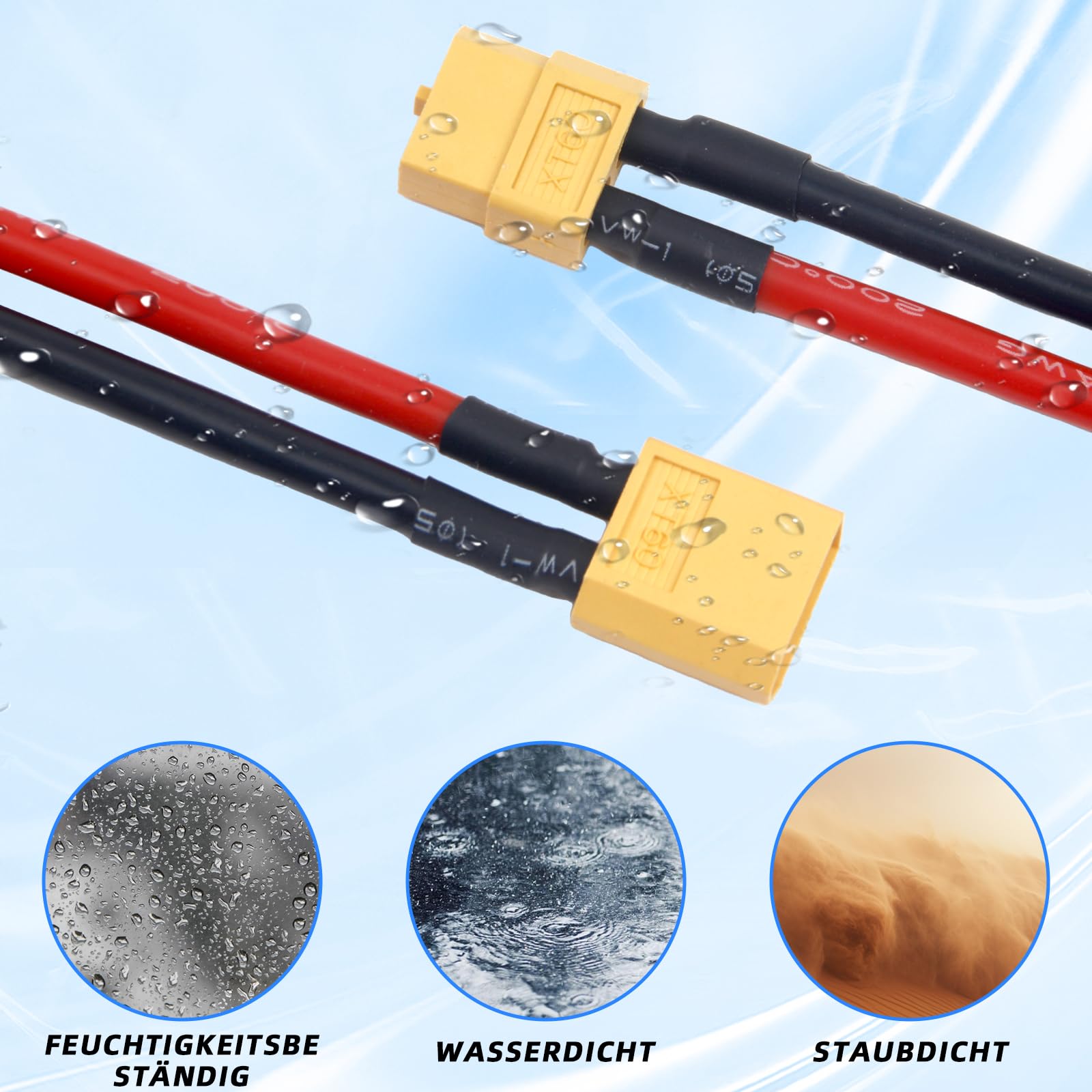 KINGDUO 1 Paio Xt60 Maschio Femmina Di Xt30 Maschio Connettore Femmina - Foto 6