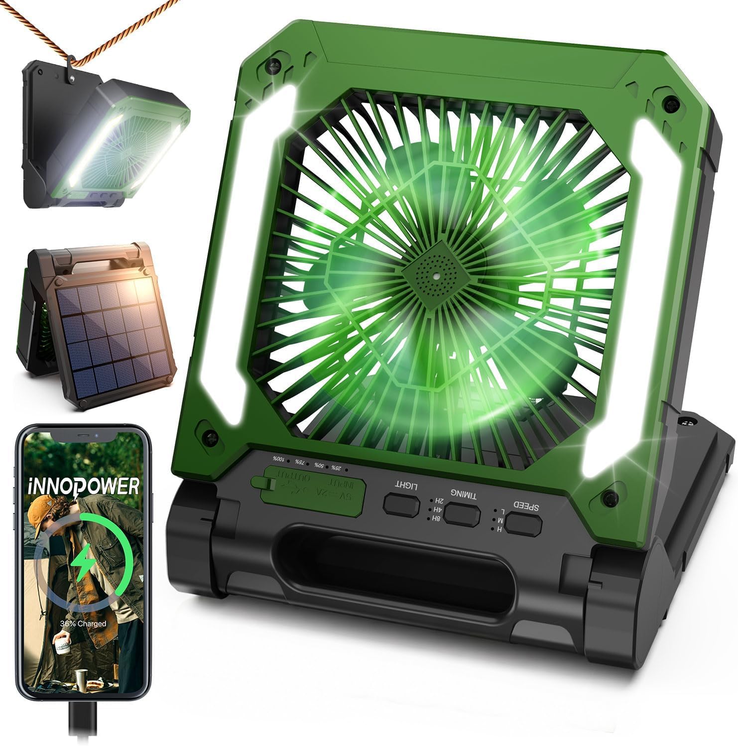 Innopower Rechargeable Camping Fan