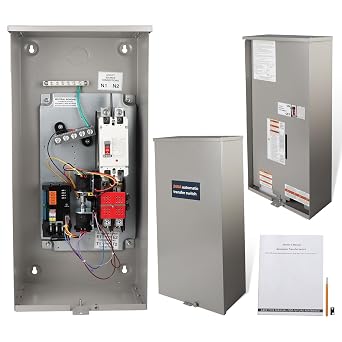 200 Amp Automatic Transfer Switch w/Power Management 120/240V Replacement for Generac RXSW200A3 for Indoor and Outdoor Use,Single Phase Transfer Switch NEMA 3R Aluminum Enclosure