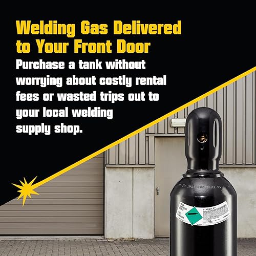 Miniatura 17 de PrimeWeld Botella de 75% argón 25% CO2 40CF DOT 3AA Válvula CGA 580 de EE. UU. La mejor mezcla de gas para soldadura MIG Cilindros completos