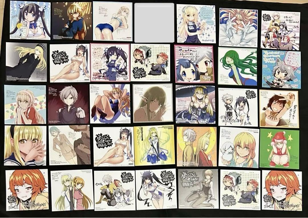 ダンジョンに出会いを求めるのは間違っているだろうか　特典　複製ミニ色紙　まとめ② Amazon.co.jp: ダンジョンに出会いを求めるのは間違っているだろうか