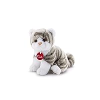 Trudi Gattino Brad tigrato grigio Gatto peluche gioco, regalo di Natale e compleanno