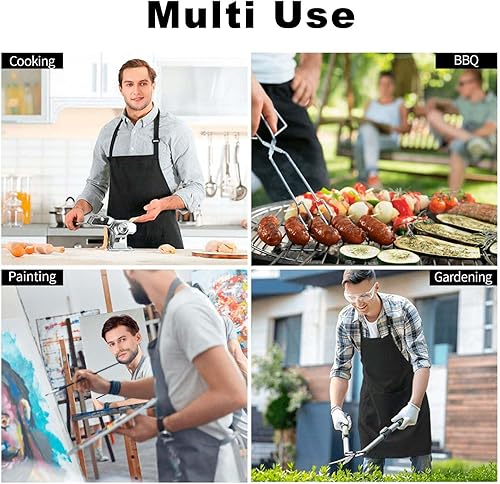 Miniatura 7 de Delantal de chef personalizado para hombres y mujeres, para cocinar, con nombre, logotipo, foto, regalos de cocina para familiares y amigos