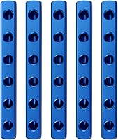 Vista 11 de Colector de aire, Colector de compresor de aire de 2 vías y 5 puertos, Divisor de bloque de colector en línea de manguera de aire de aluminio