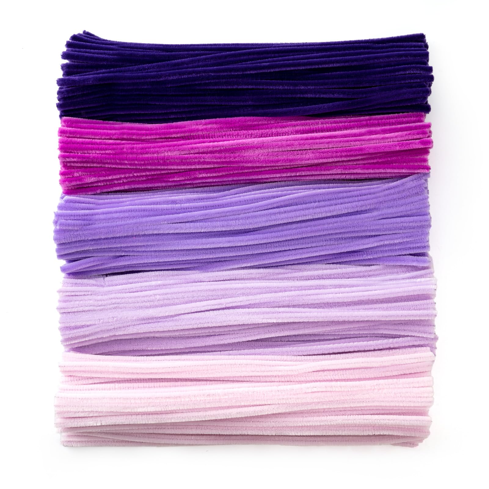 Caydo 500 Pieces Purple Pipe Cleaners, Chenille Stems, Pipe Cleaner Crafts for DIY Art and Craft Projects Creative Gift Party Decorations