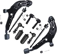 Vista 230 de Detroit Axle - Kit de suspensión delantera de 10 piezas para Chrysler 200 2007-2010 Sebring 2008-2014 Dodge Avenger 2008-2014, 2 brazos de control