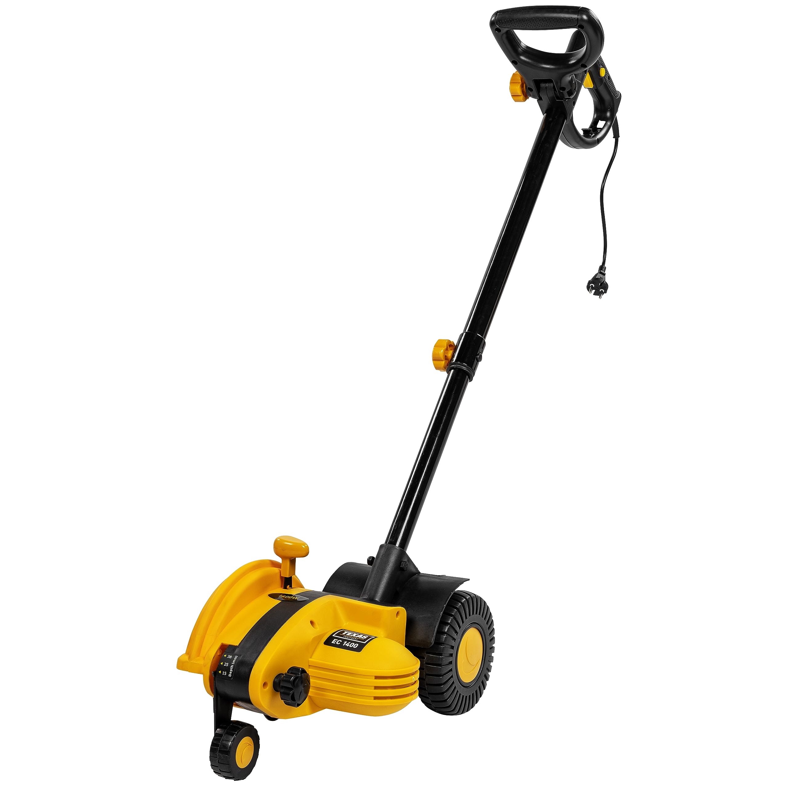 Texas EC 1400 2in1 Kombigerät Rasenkantenschneider und Fugenbürste elektrisch Fugenreiniger Unkrautbürste Elektro 230V | 1400 Watt | höhenverstellbar | 2900 U/min | inklusive Messer und Bürste