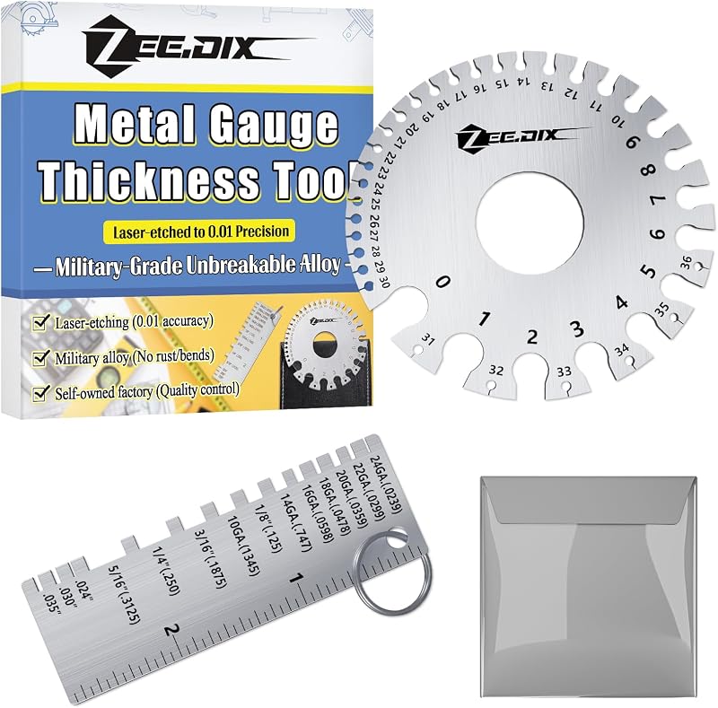 ZeeDix Wire Gauge Measuring Tool (2 Pcs)