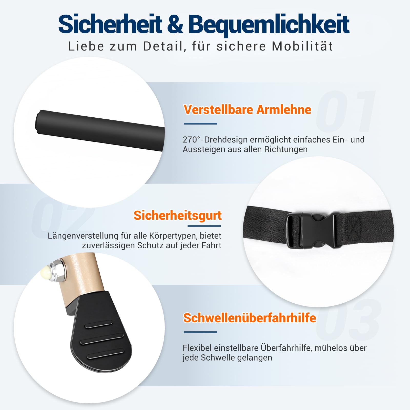 Care Parents reiserollstuhl Faltbar & Leicht (8,7kg), 41cm Sitzbreite,mit ausziehbarer Zugstange, Aluminium rollstuhl, Kompakt für Flugzeug, Bahn & Auto, Armlehnen hochklappbar, Bis 100kg (CP-9209)