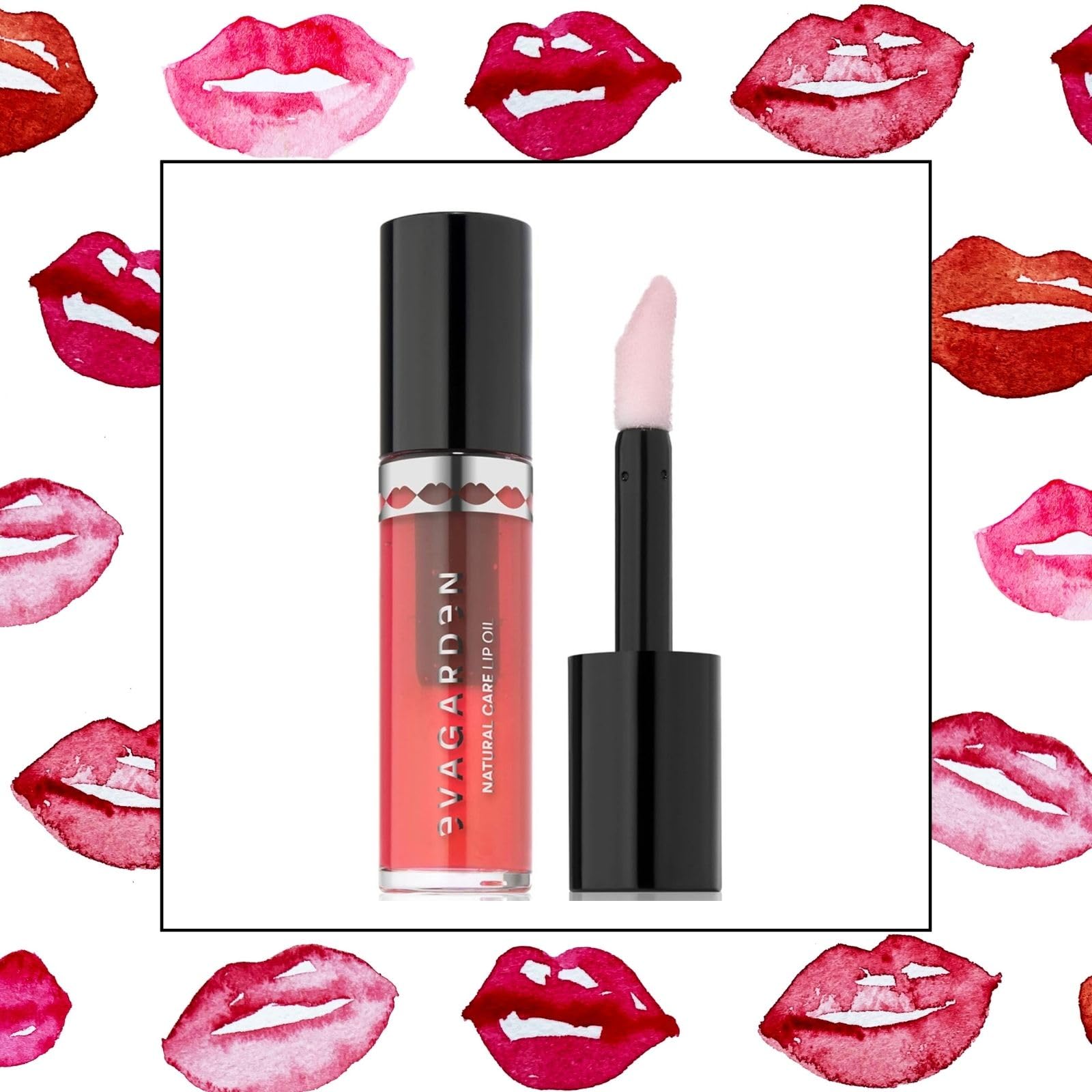 EVAGARDEN Natural Care - Aceite labial - Protege, suaviza y revitaliza - Infundido con aceite de coco - Fórmula no grasa o textura pegajosa - Da efecto voluminizador - Coral 904 - Brillo de labios de
