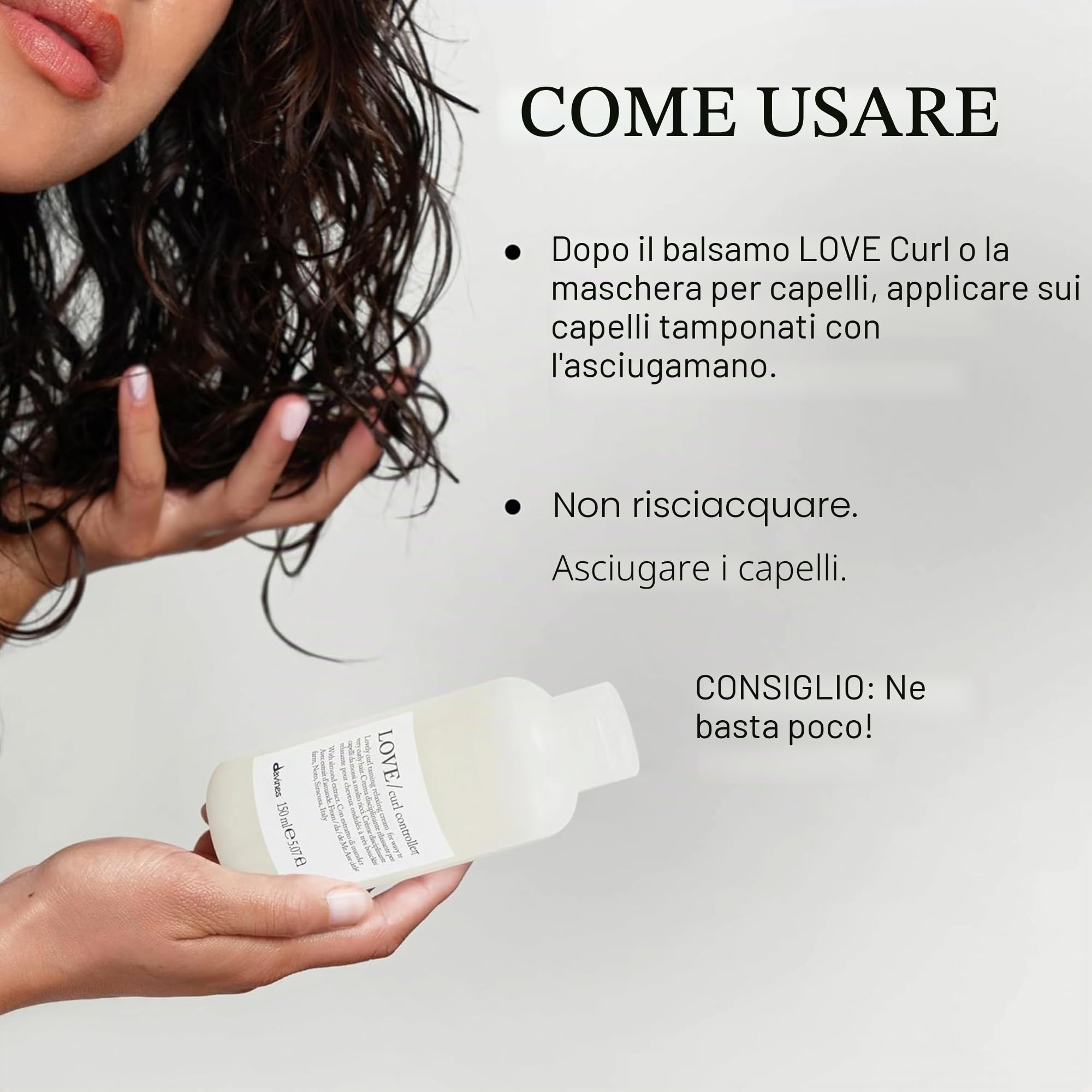 Davines Love Curl Controller - Crema per capelli, 150 ml