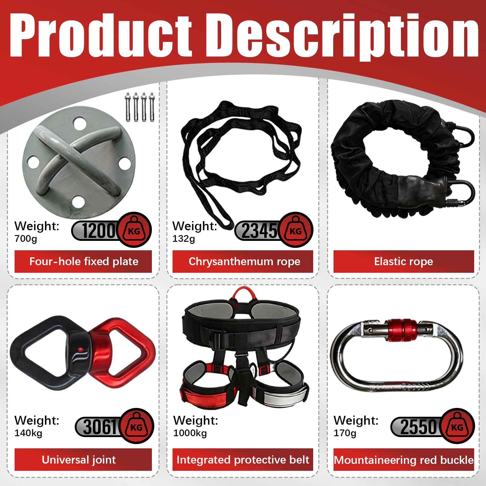 Bungee Fitnessgeräte Set, Air Yoga Bungee-Widerstandsband Stretch Gürtel, 4D Tanz-Bungee-Seil, Exercise Resistance Belt Training Fitness für Zuhause Gym Professionelle Trainingsausrüstung