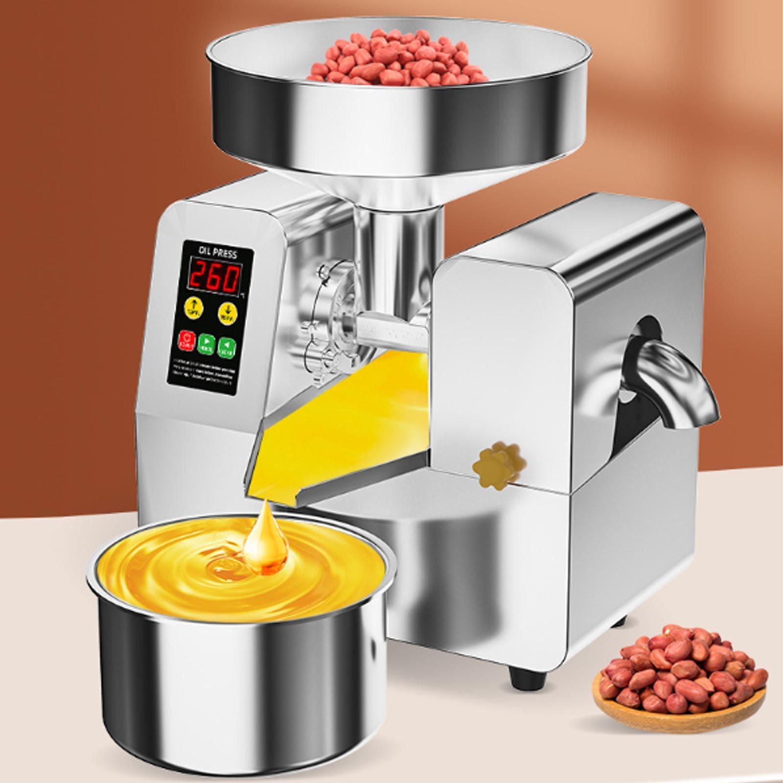 Pressa Elettrica Olio,4-9/7-12/8-18kg/H Per Casa Piccole Attività Q10 | Lavora 4-18 kg/h secondo il modello, riducendo i cicli in casa, negozio, mercato o piccolo laboratorio.