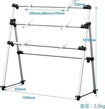 Amazon | キクタニ キーボードスタンド アルミ製 3段 耐荷重:各