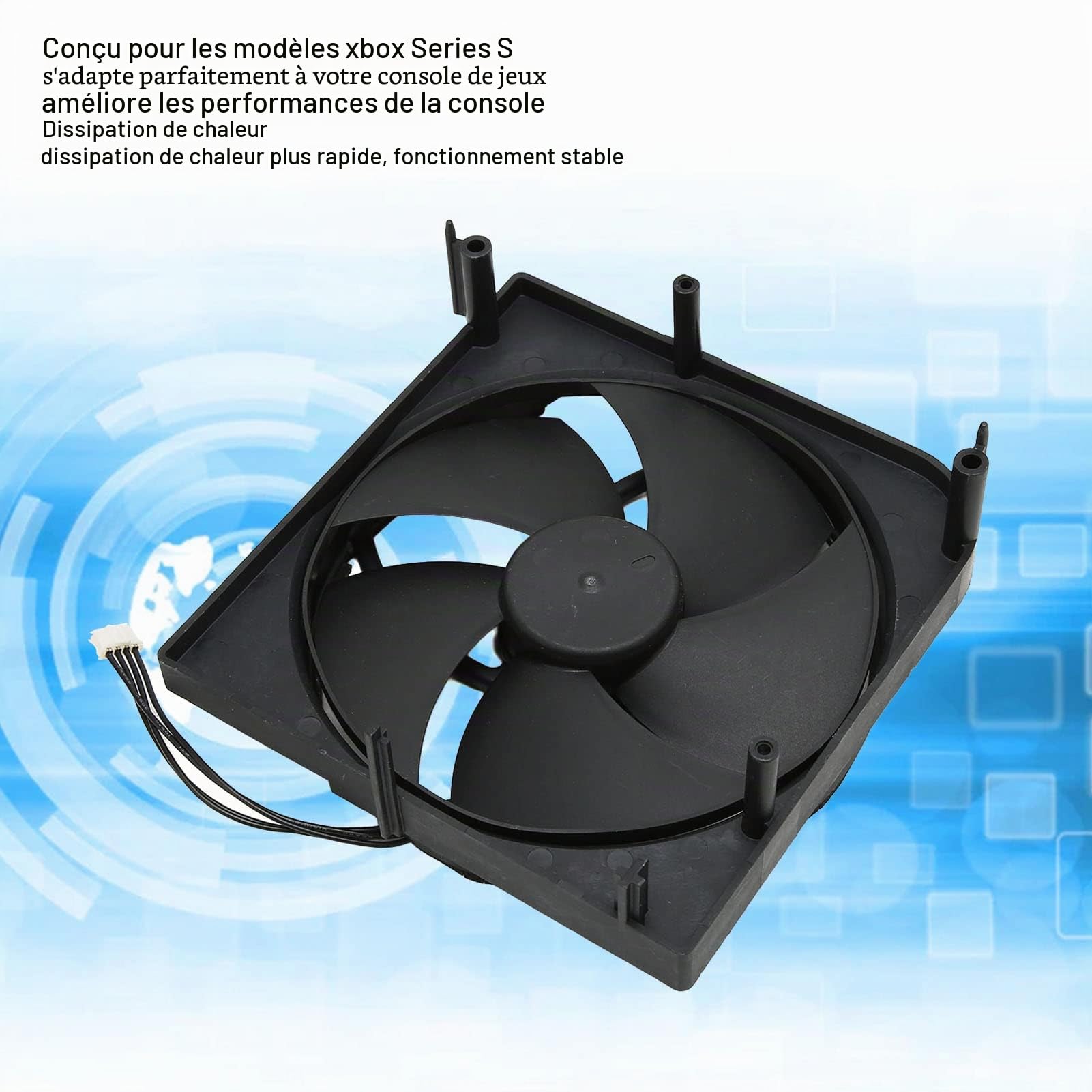Ventilateur de Refroidissement Interne pour Series S, Ventilateur de Refroidissement de Remplacement pour Consoles de Jeux Series S, Dissipation Rapide de la Chaleur