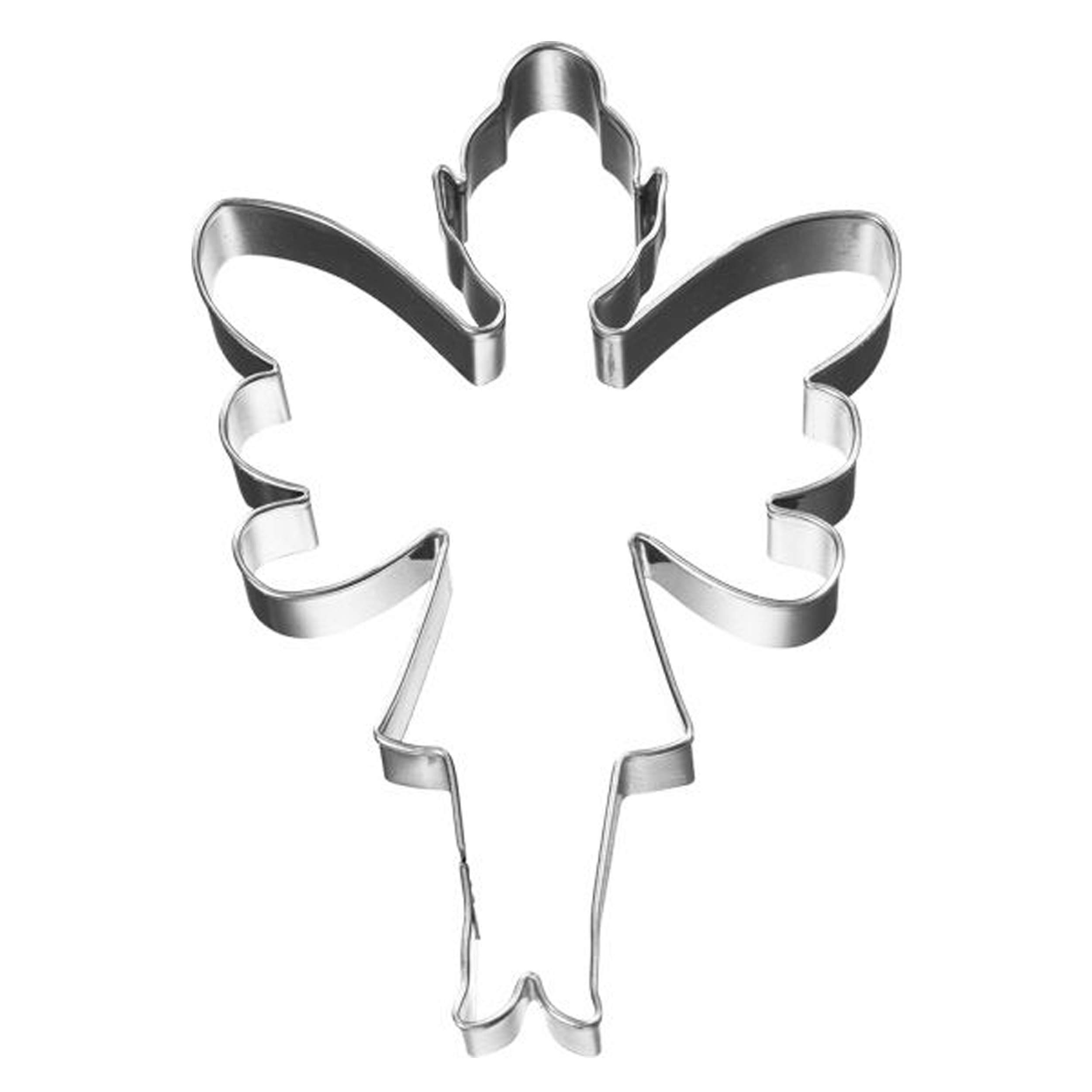Birkmann Formina Per Biscotti A Forma Di Fata In Piedi - 11 Cm, Plastica Grigia - 3