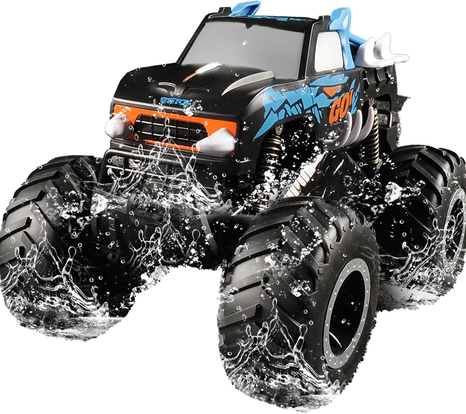 XINGRUI Remote Control Monster Trucks for Boys 8-12, 1:16 Amphibious Rc Cars for Kids 4-7， Waterproof 4x4 All Terrain 4WD Off-Road Rc Car Gifts for Boys/Girls Age 3-5