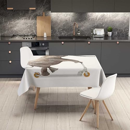 Miniatura 7 de Mantel rectangular de cactus y flwer para mesa, mantel rectangular de picnic, impermeable, a prueba de polvo, 30 x 30 pulgadas