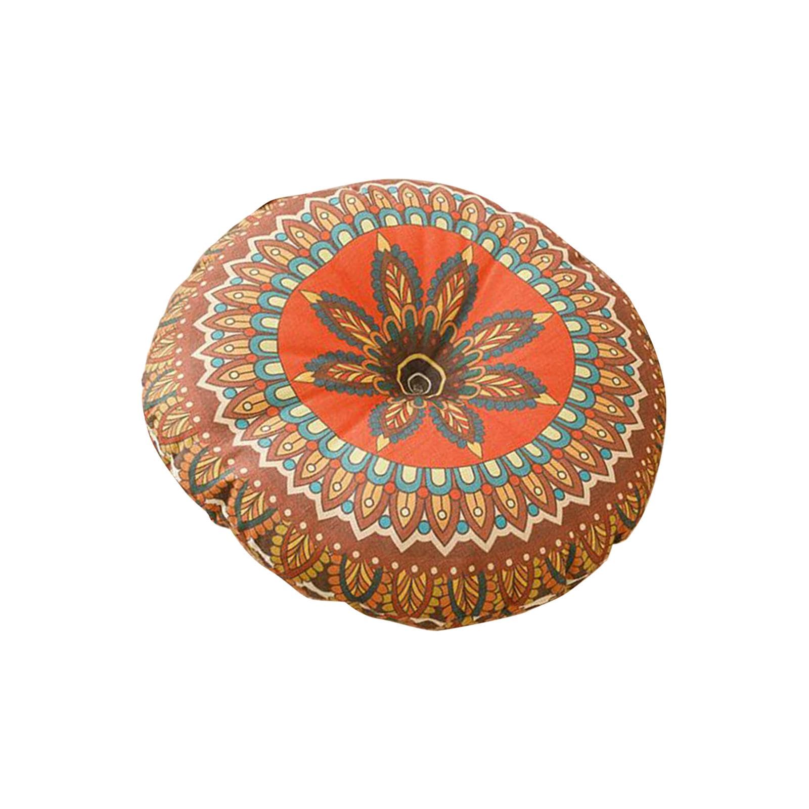 Round Floor Cushion Lightweight Circle Cushion for Bedrooms Balconies Garden Brown|Home & Garden |1 Floor Cushion-image-24