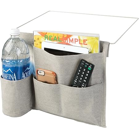 Tasche Organizer Da Appendere Al Letto - Porta Oggetti Da Comodino Con Ganci, Verde - Foto 3