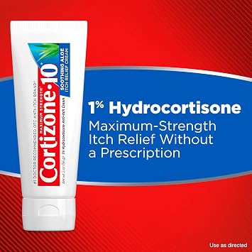 Cortizone-10 Max Strength Soothing Aloe Itch Relief Cream, 2 oz.
