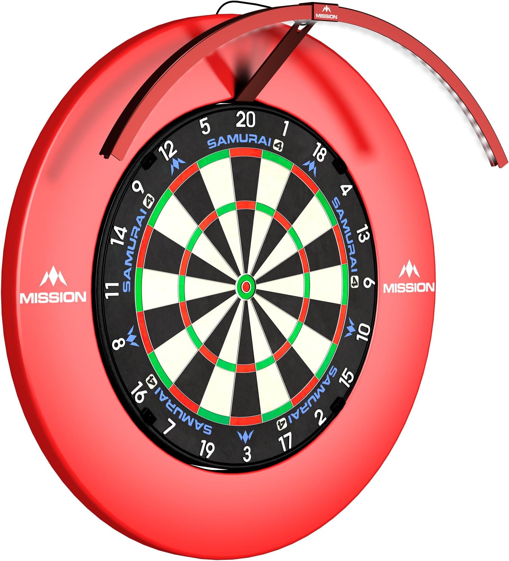 Mission Darts | Torus 120° | Bright White LED | Dart Board Lighting System | Portable | USB C.