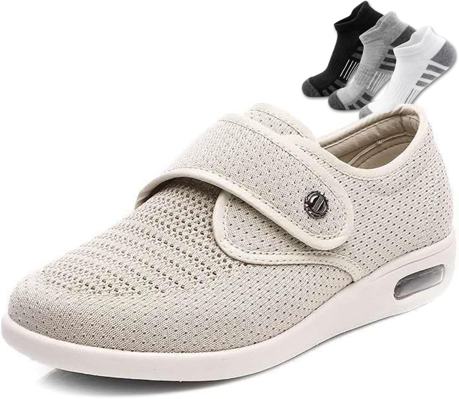 Diabetic Footwear, Suitable for Swollen Feet Non-Slip Comfortable Walking Shoes