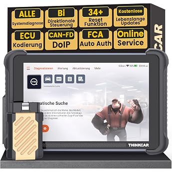 ThinkScan 689BT OBD2 Diagnostic Tool Car with 34+ Reset Function and Full System Diagnostics, Reader Car for Active Testing/E
