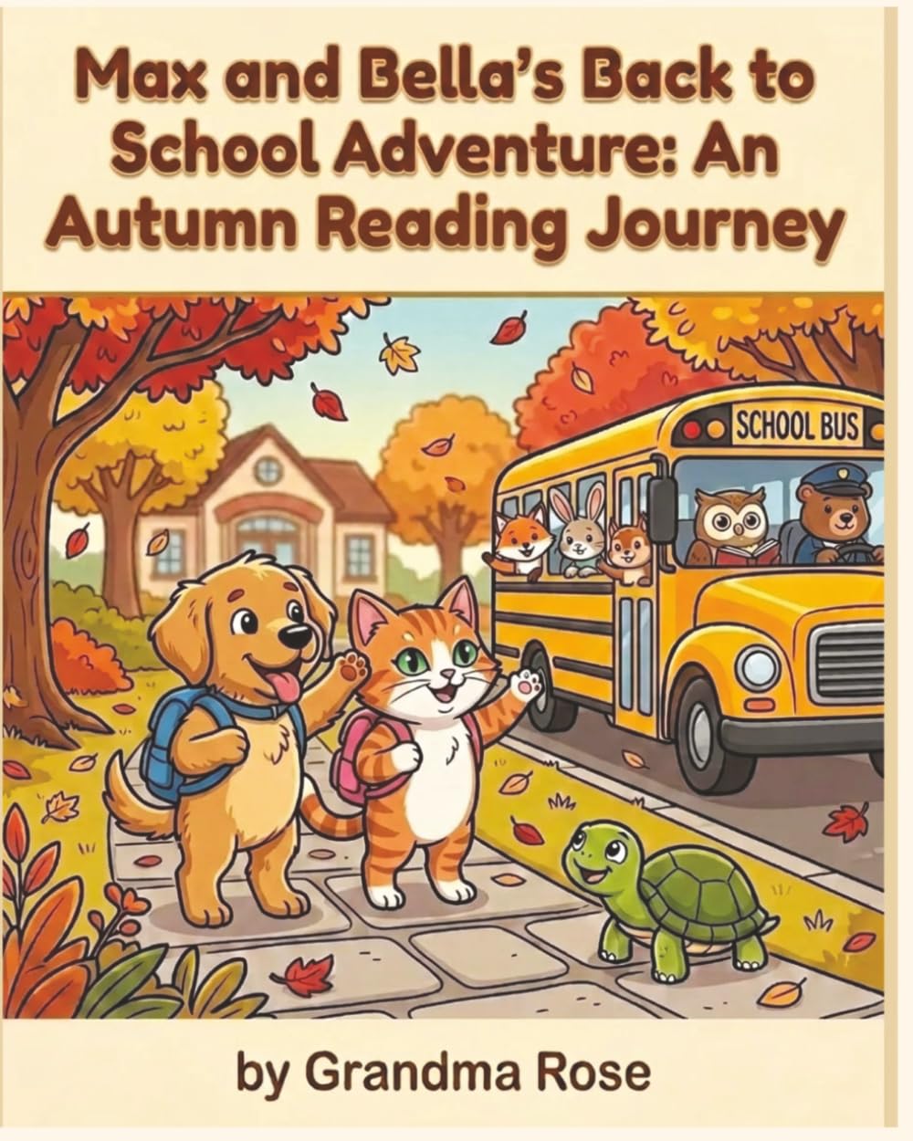 Max and Bella's Back to School Adventure: An Autumn Reading Journey (Max and Bella: A Coloring Storybook Adventure)