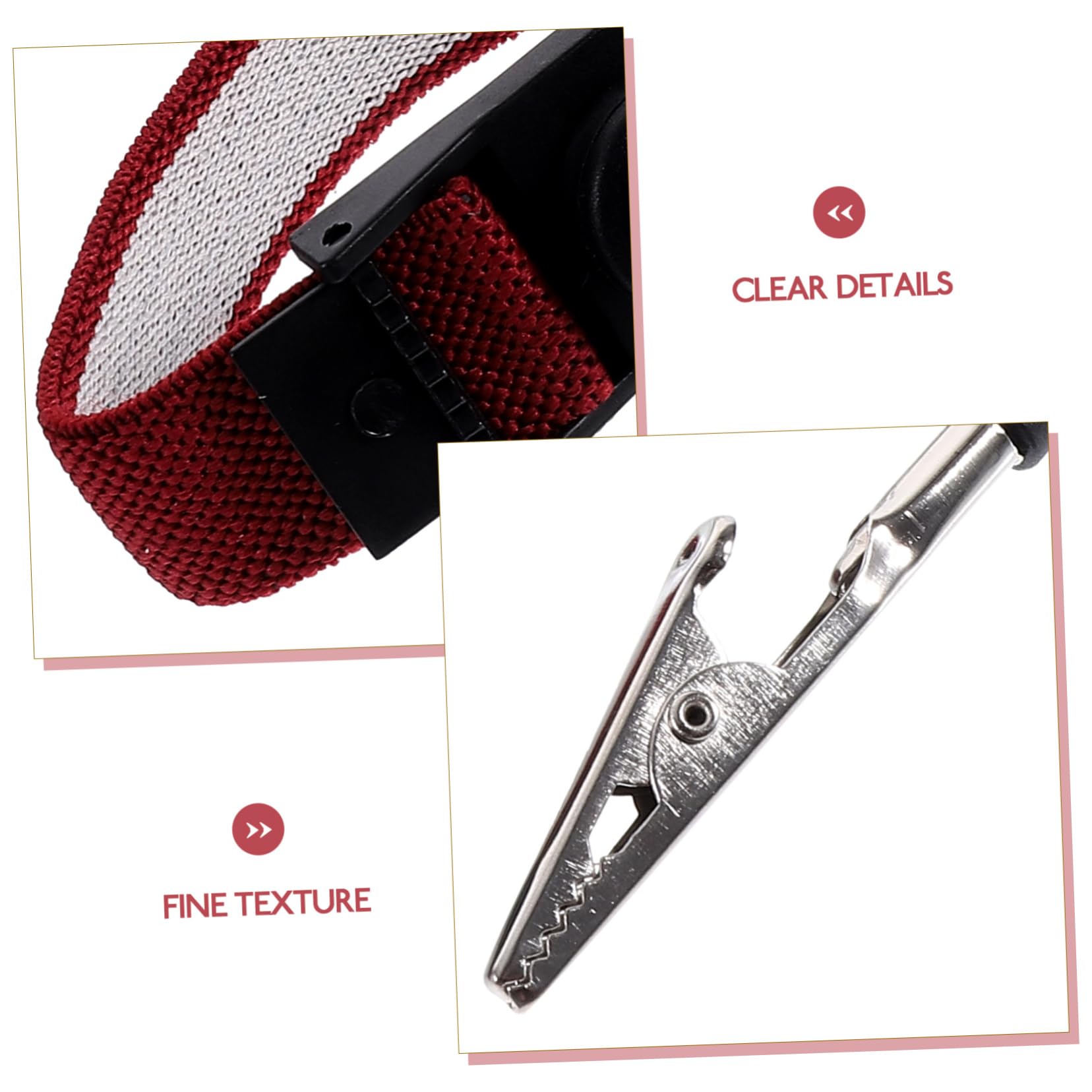 FUNOMOCYA Wristband Set 5pcs ESD Wrist Straps for Outdoor Reusable Grounding Wristb