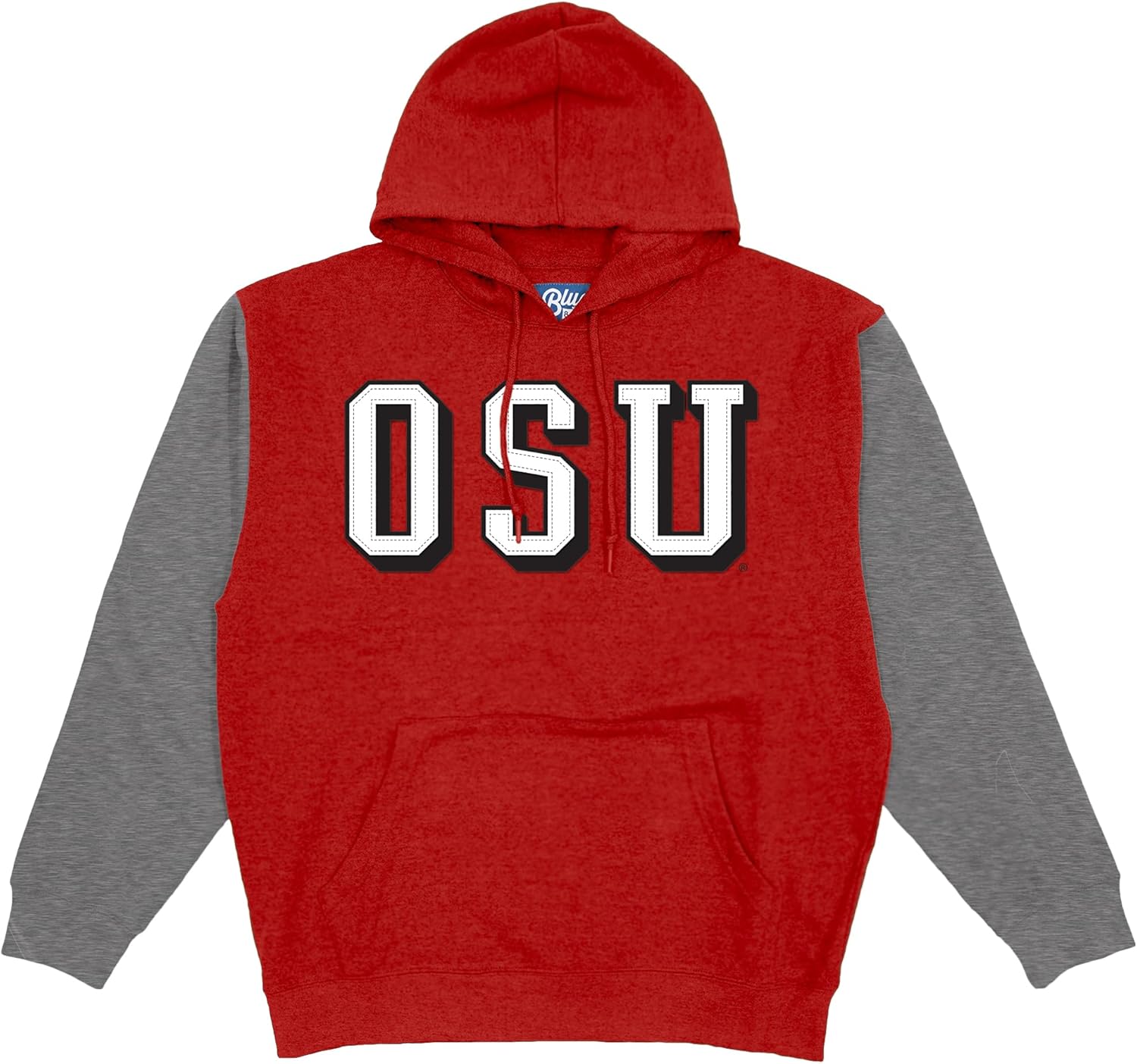 Blue 84 NCAA unisex-adult Ncaa Officially Licensed Colorblock Hooded Sweatshirt Applique