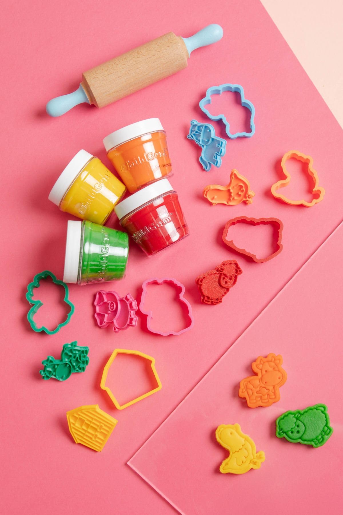 Natural Play Doughs Premium Box Set - Granja