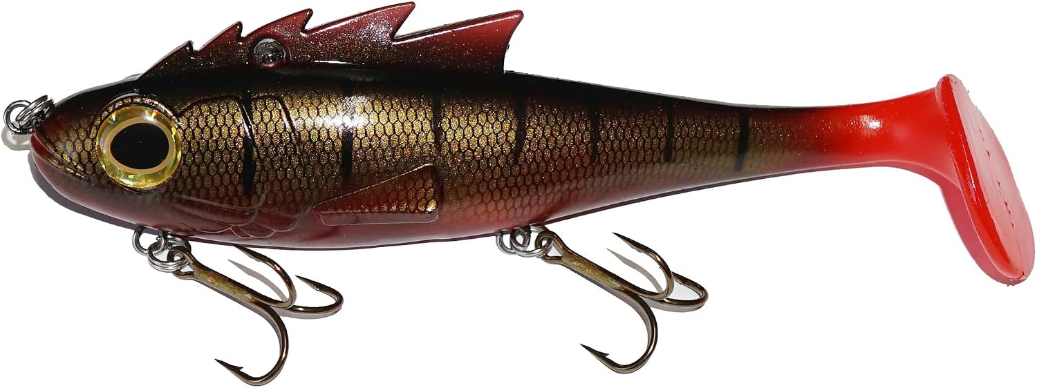 Livingston Mustang Soft Plastic Musky Swimbait Lure Musky Paddle Tail for Pike and Muskie