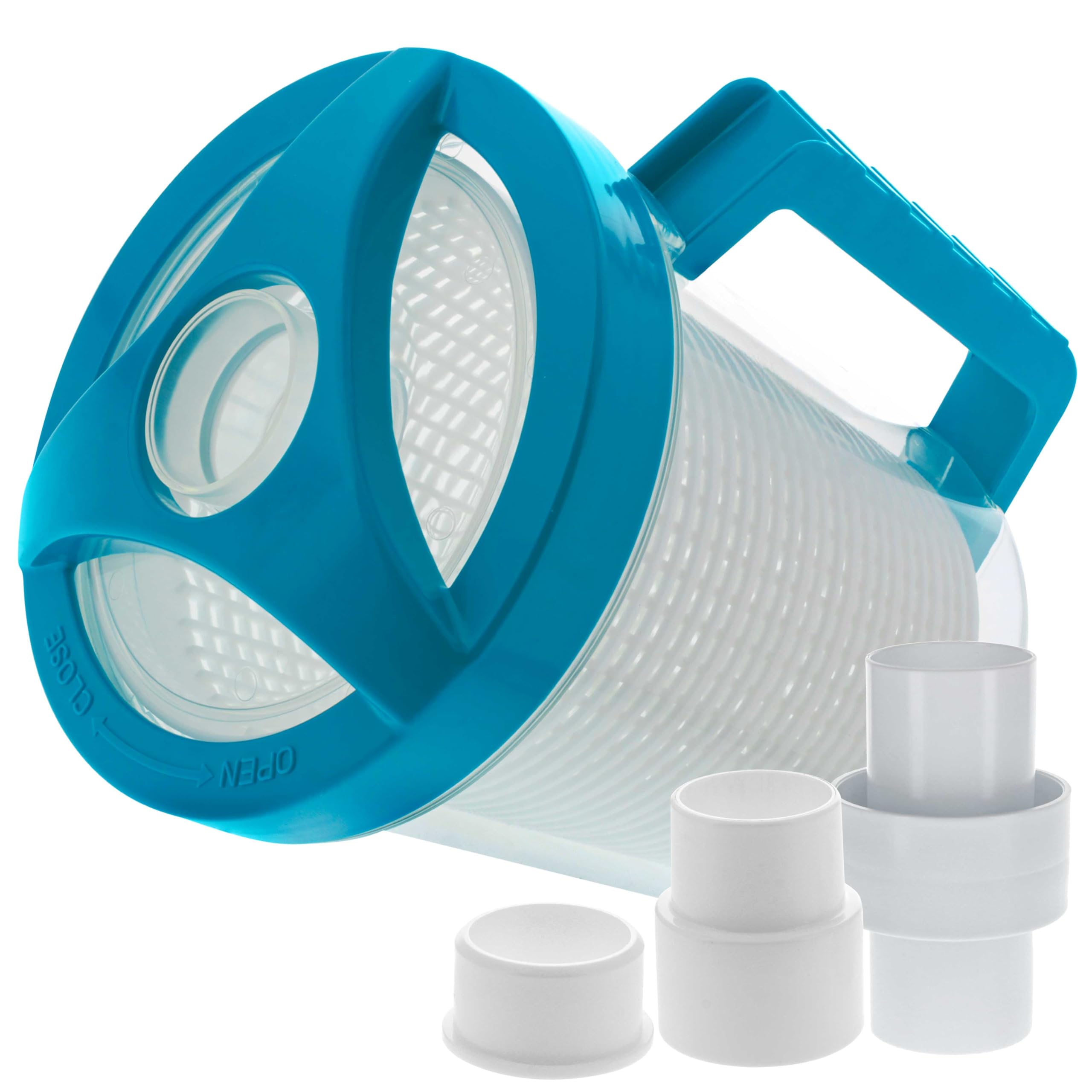 U.S. Pool Supply Pool Leaf Catcher - Inline Pool Leaf Canister, Vacuum for Inground Cleaner - Cleaning Filter Basket & Mesh Bag, Catch Leaves Debris, Compatible Replacement Part for Most Brands