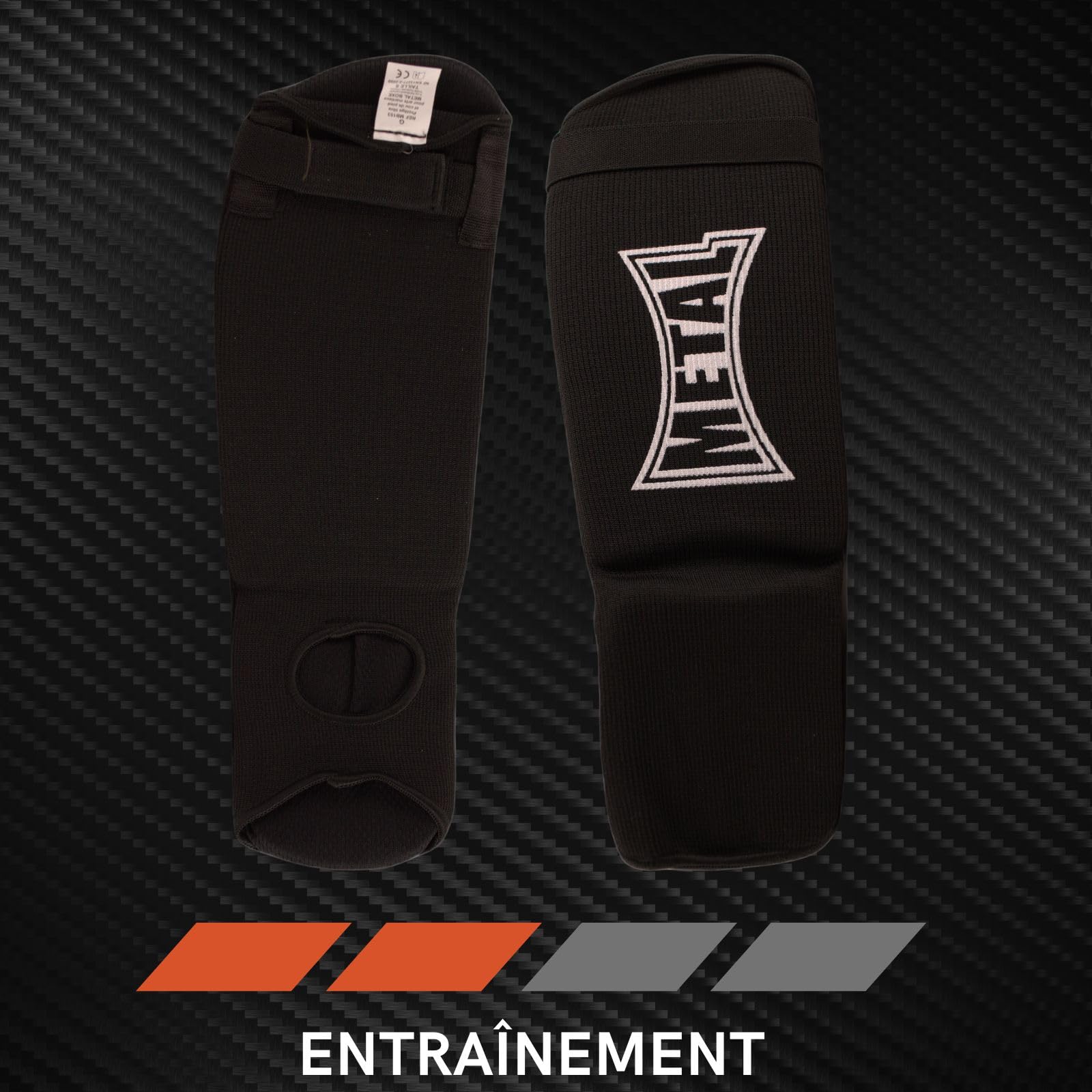 Espinilleras con protección de pie METAL BOXE