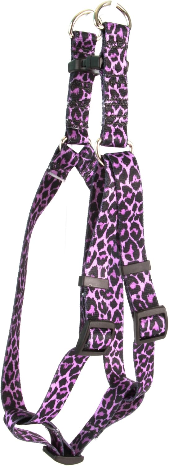 Yellow Dog Design Zebra Green Step-In Dog Harness-Size Large-1" Wide and fits Chest Circumference of 25 to 40"